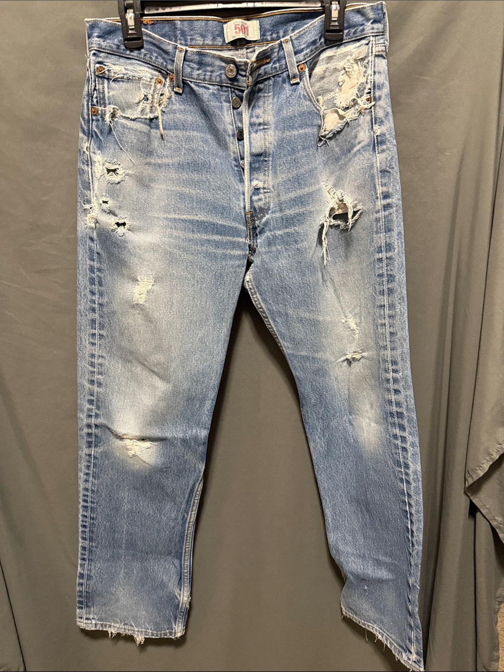 Levi’s Vintage-Inspired Distressed Light Blue Men's Jeans